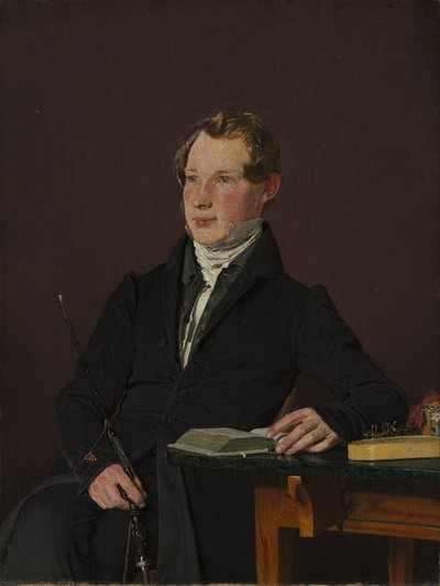 Dr. Johann Henning Kjetil Hjardemaal by Christen Schjellerup Købke